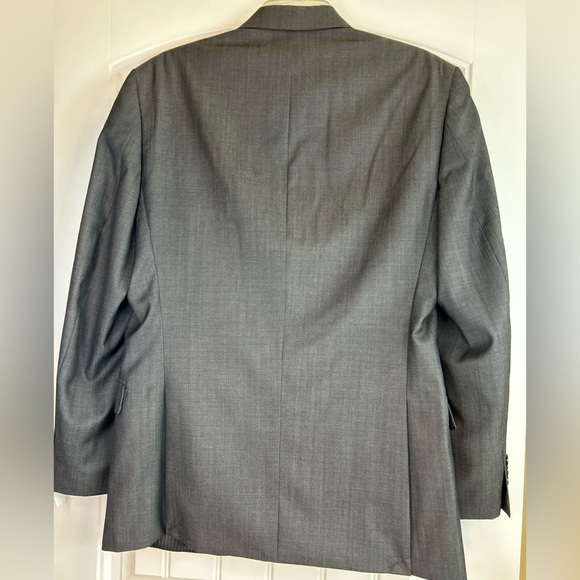 NWT Mens Calvin Klein 100% Wool Medium Gray Suit Jacket Blazer Size 38R - Picture 2 of 9